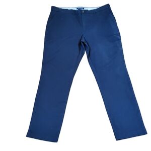 Tommy Hilfiger Slim Fit Straight Leg Chino Khaki Pants Size 38×30 Navy Blue New